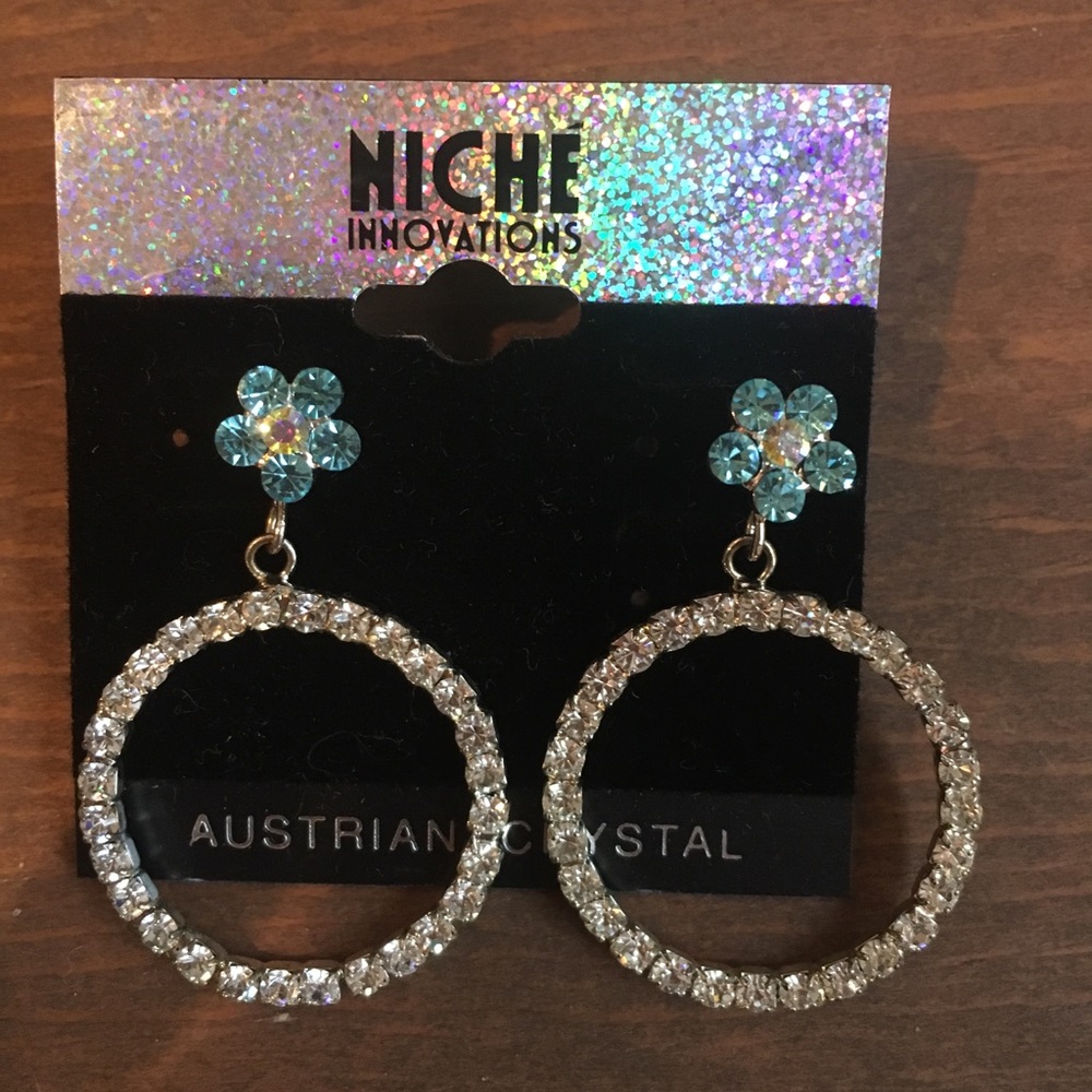 Niche innovation sparkly earrings